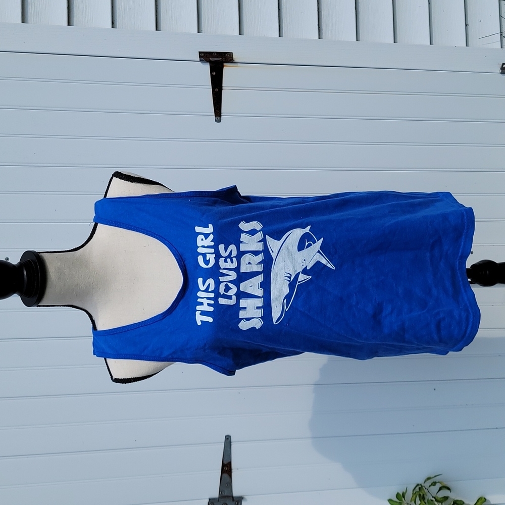 Blue tank size medium